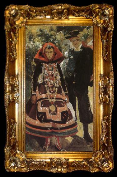 framed  Joaquin Sorolla Bride, ta009-2